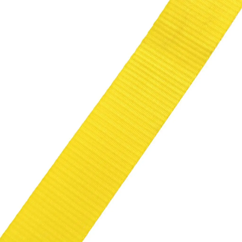 Slackline 15m Balance Training Rope 50mm Width 150kg Capacity Yellow