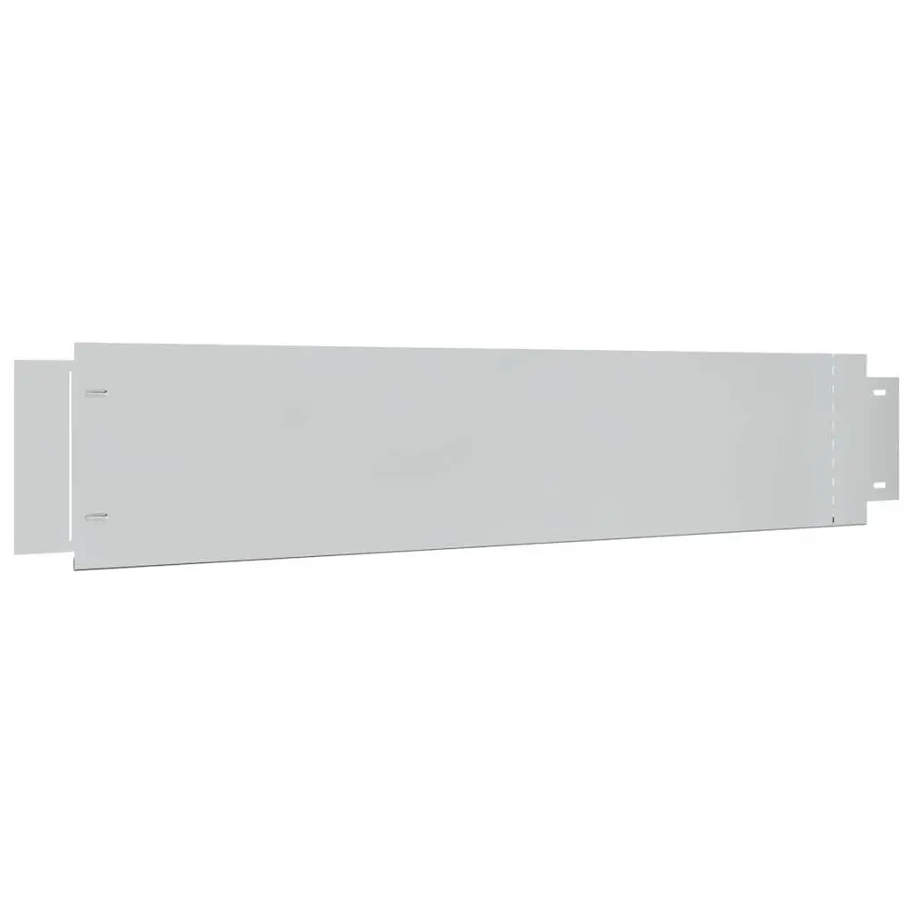 Garden Lawn Edging Fence Galvanised Steel 100x19cm Silver 5 Panels