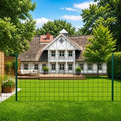 Premium Euro Fence Panel 20x0.8m Green with Posts