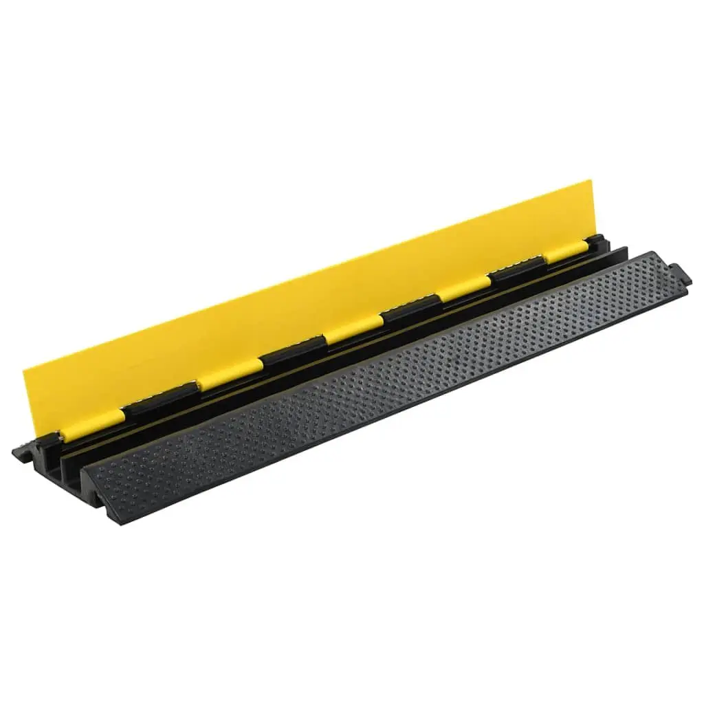 Cable Protector Ramps Rubber 101.5 cm Bright Yellow 4 Piece