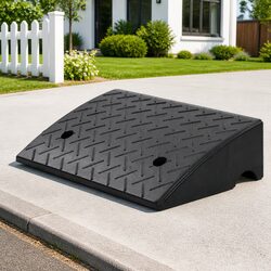 Durable Rubber Kerb Ramp 50x32.5x14 cm Non-Slip Access