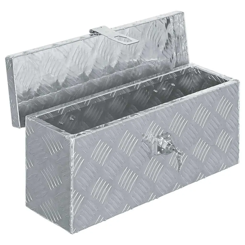 Aluminium Tool Box 48.5x14x20 cm Silver
