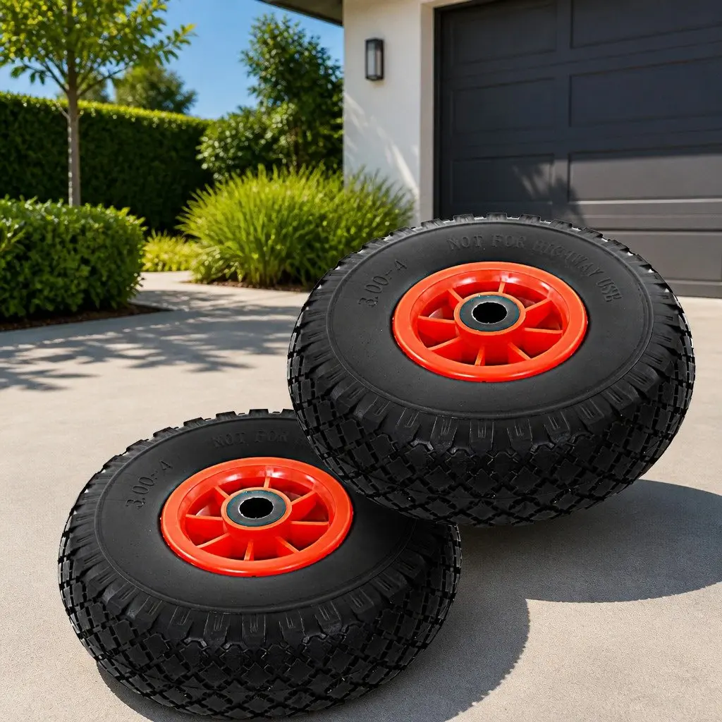 Solid PU Puncture-Proof Replacement Wheels for Trolleys
