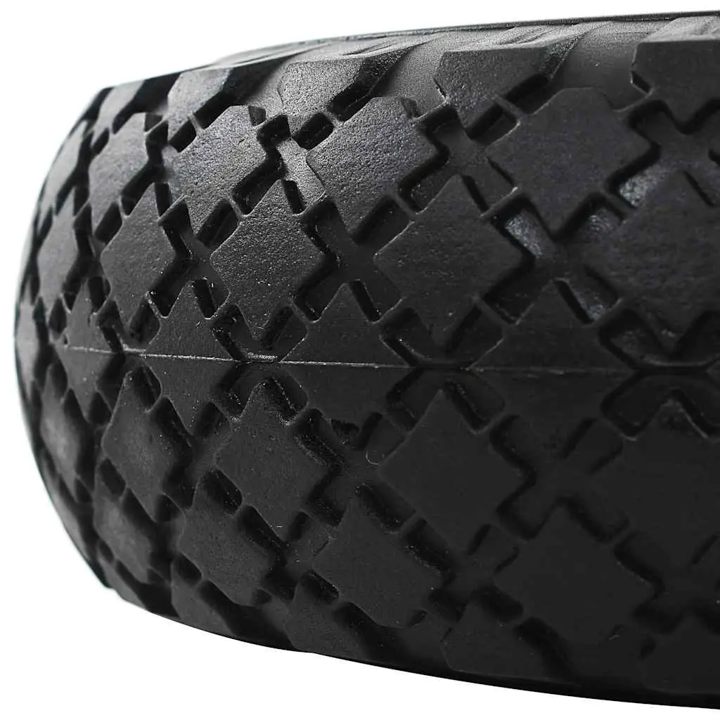 Solid PU Puncture-Proof Replacement Wheels for Trolleys