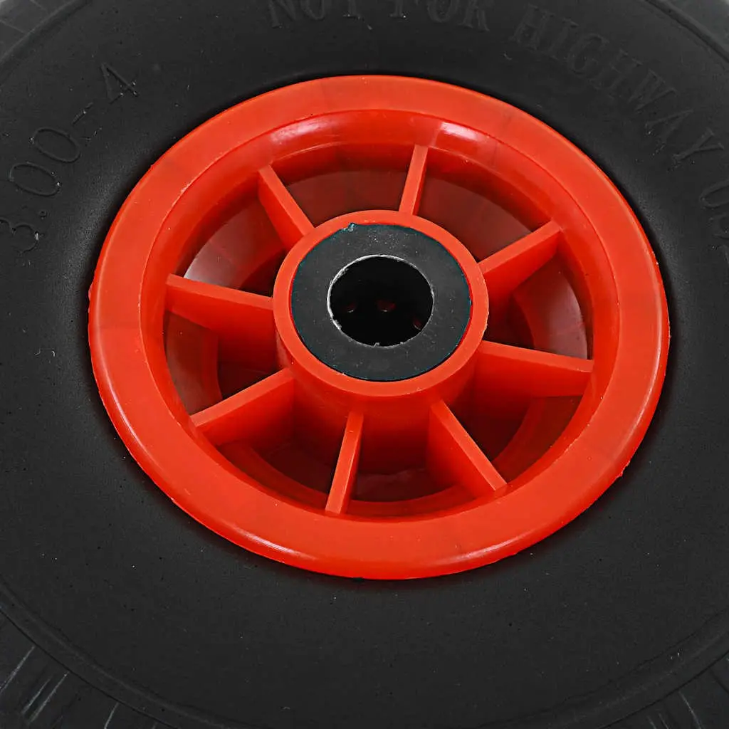 Sack Truck Wheels Solid PU 3.00-4 Puncture-Proof Heavy-Duty