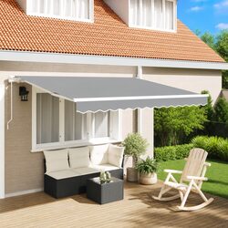 Durable Manual Retractable Awning Frame for Outdoors