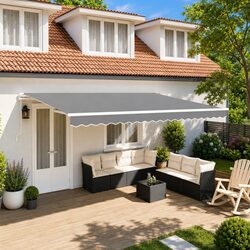 High-Quality Manual Retractable Awning Frame 450 x 300 cm