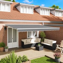 Durable Aluminium Retractable Awning Frame 500 x 300 cm