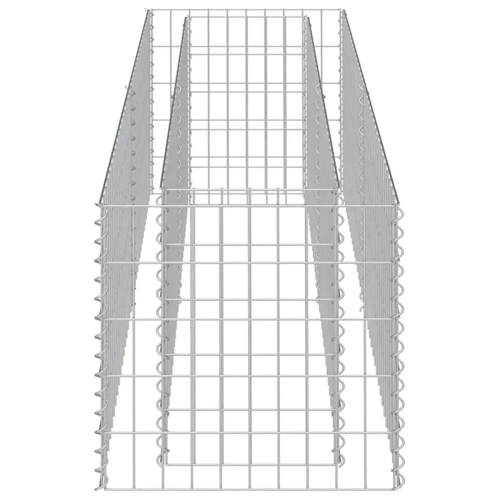 Gabion Raised Garden Bed Planter Box 180x50x50cm Silver Steel