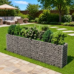 Durable Galvanised Steel Raised Garden Bed 360x50x100cm