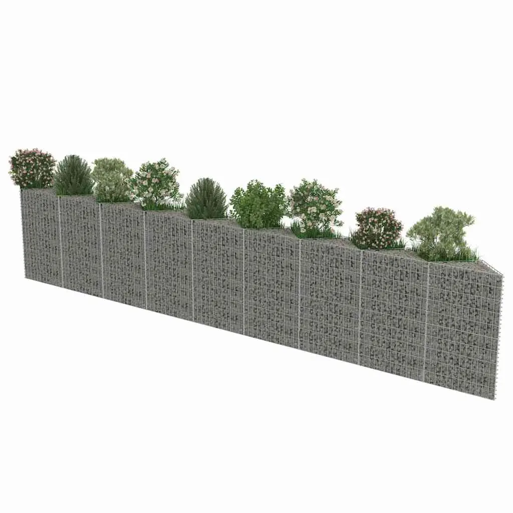 Galvanised Steel Gabion Wall Panel for Gardens