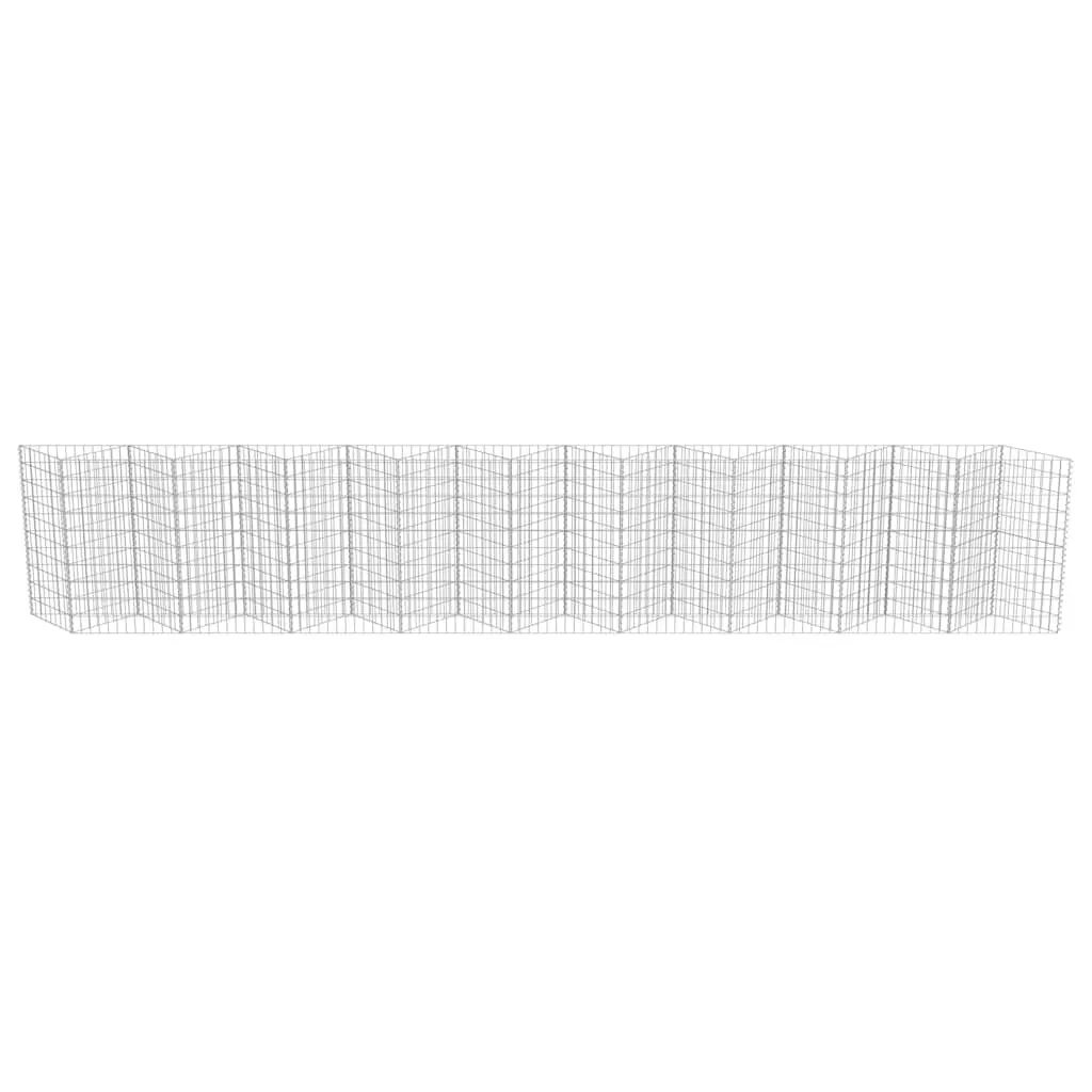 Galvanised Steel Gabion Wall Panel for Gardens