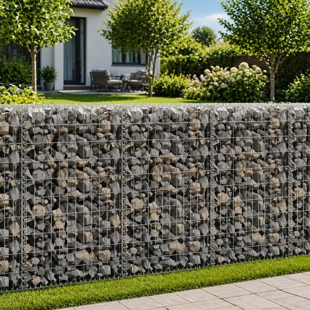 Gabion Wall Fence Panel with Covers