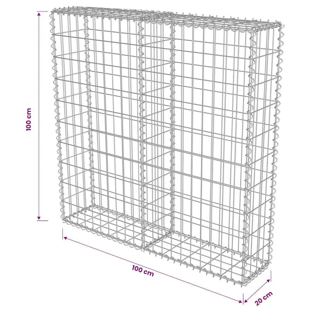 Gabion Wall Retaining Fence Panel Galvanised Steel