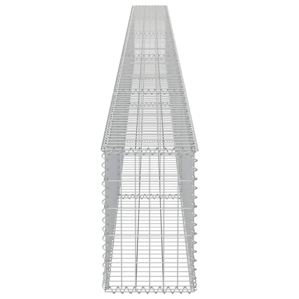 Gabion Wall Panel Galvanised Steel 600 x 30 x 50 cm Silver