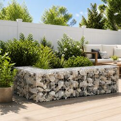 Durable Galvanised Steel Gabion Fence Panel 300x50x50cm