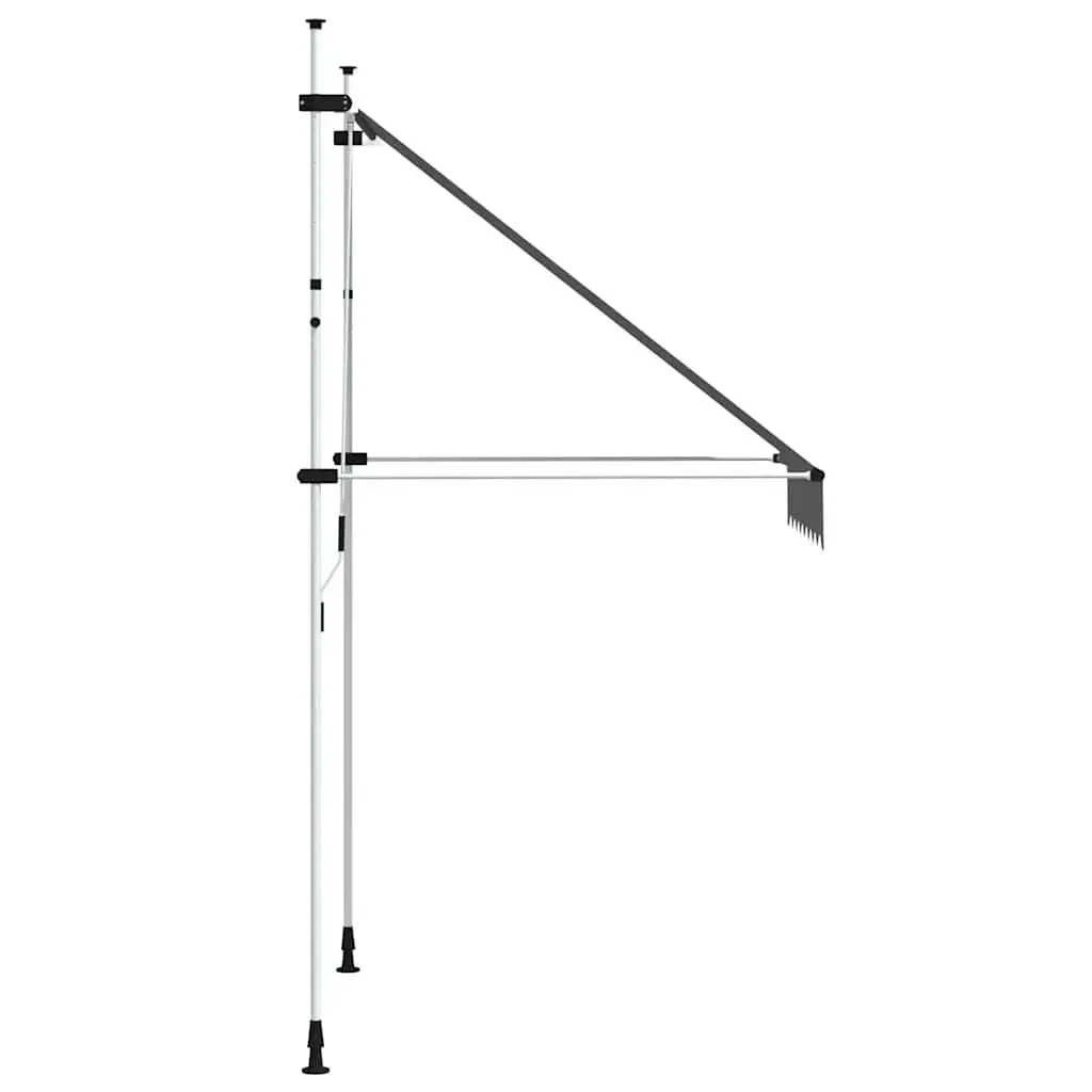 Manual Retractable Awning 150cm Anthracite for Outdoor Use