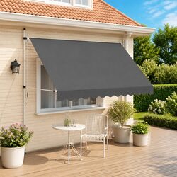 Durable Manual Retractable Awning 300 cm for Outdoors