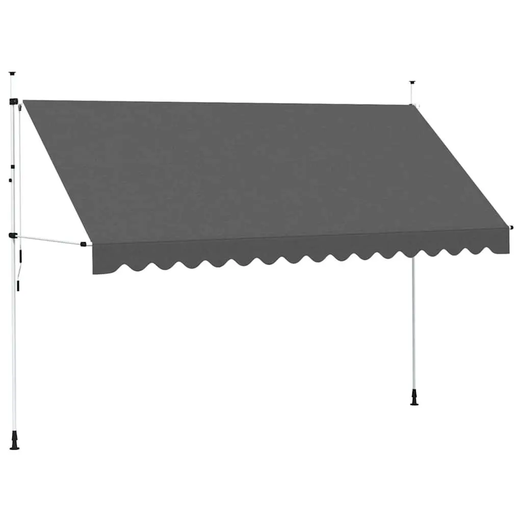 Retractable Awning Polyester 400cm Anthracite Manual