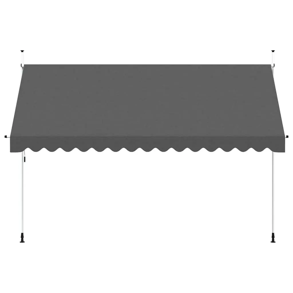 Retractable Awning Polyester 400cm Anthracite Manual