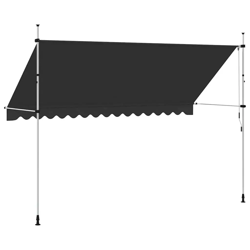 Retractable Awning Polyester 400cm Anthracite Manual