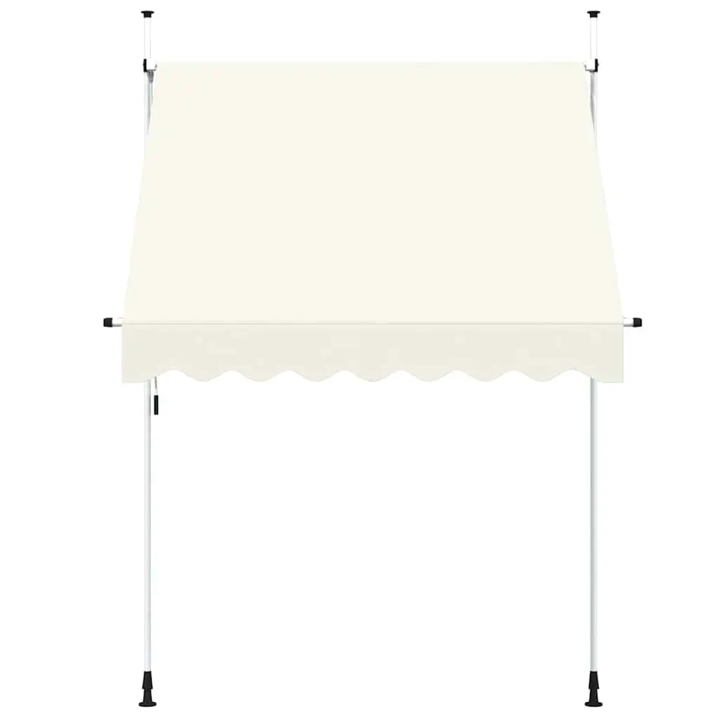 Manual Retractable Awning 200cm Cream Shade