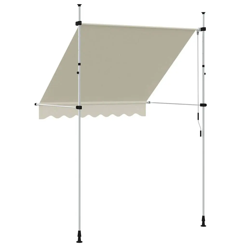 Manual Retractable Awning 200cm Cream Shade
