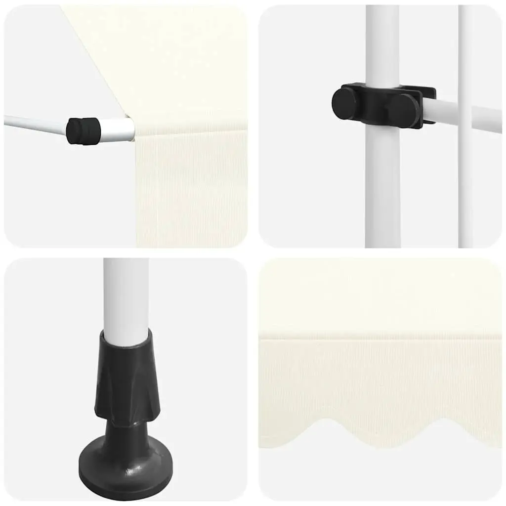Manual Retractable Awning 200cm Cream Shade