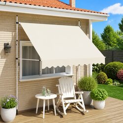 High-Quality Manual Retractable Awning 250cm Cream