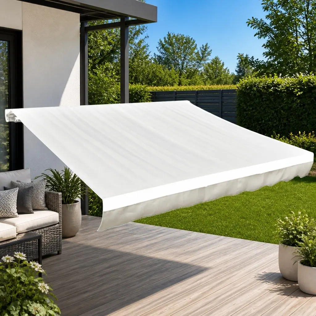 Cream Awning Replacement Fabric 4.5x3 m Durable Polyester