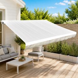 Cream Awning Replacement Fabric 5x3m for Outdoor Shade