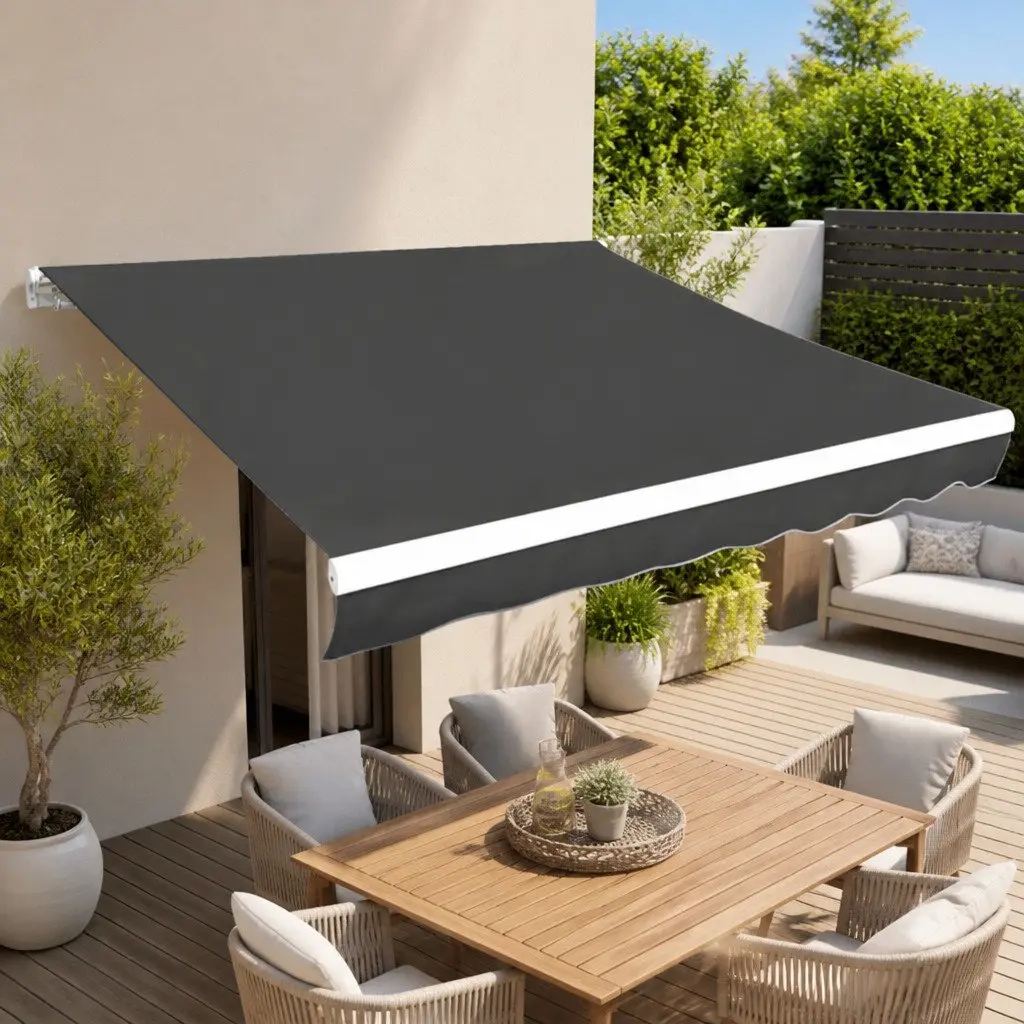 Anthracite Grey Awning Replacement Fabric 3.5x2.5m