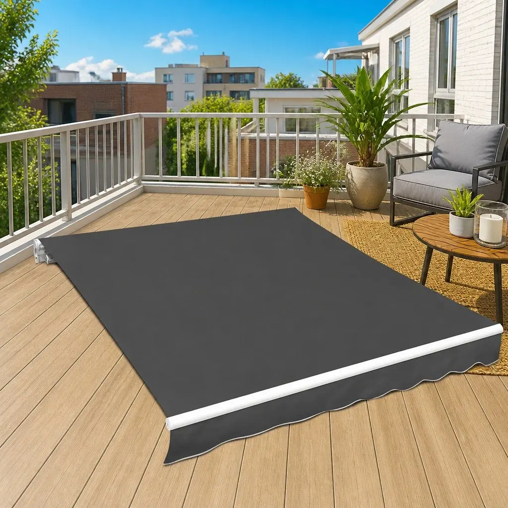 4x3m Anthracite Awning Replacement Fabric