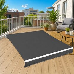 High-Quality 4x3m Anthracite Awning Replacement Fabric