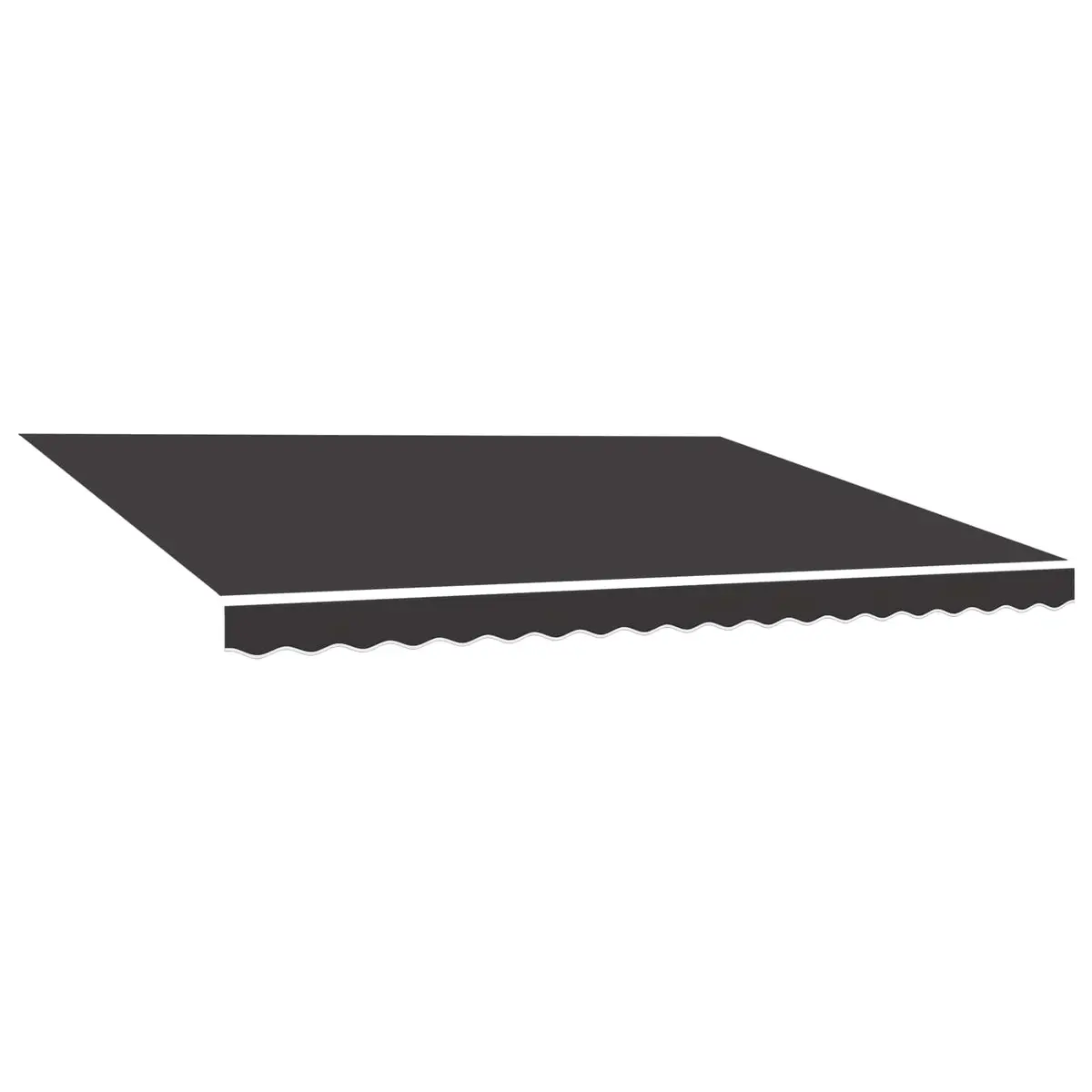 Grey Awning Replacement Fabric 4.5x3m