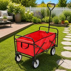 Heavy Duty Folding Hand Trolley with Steel Frame