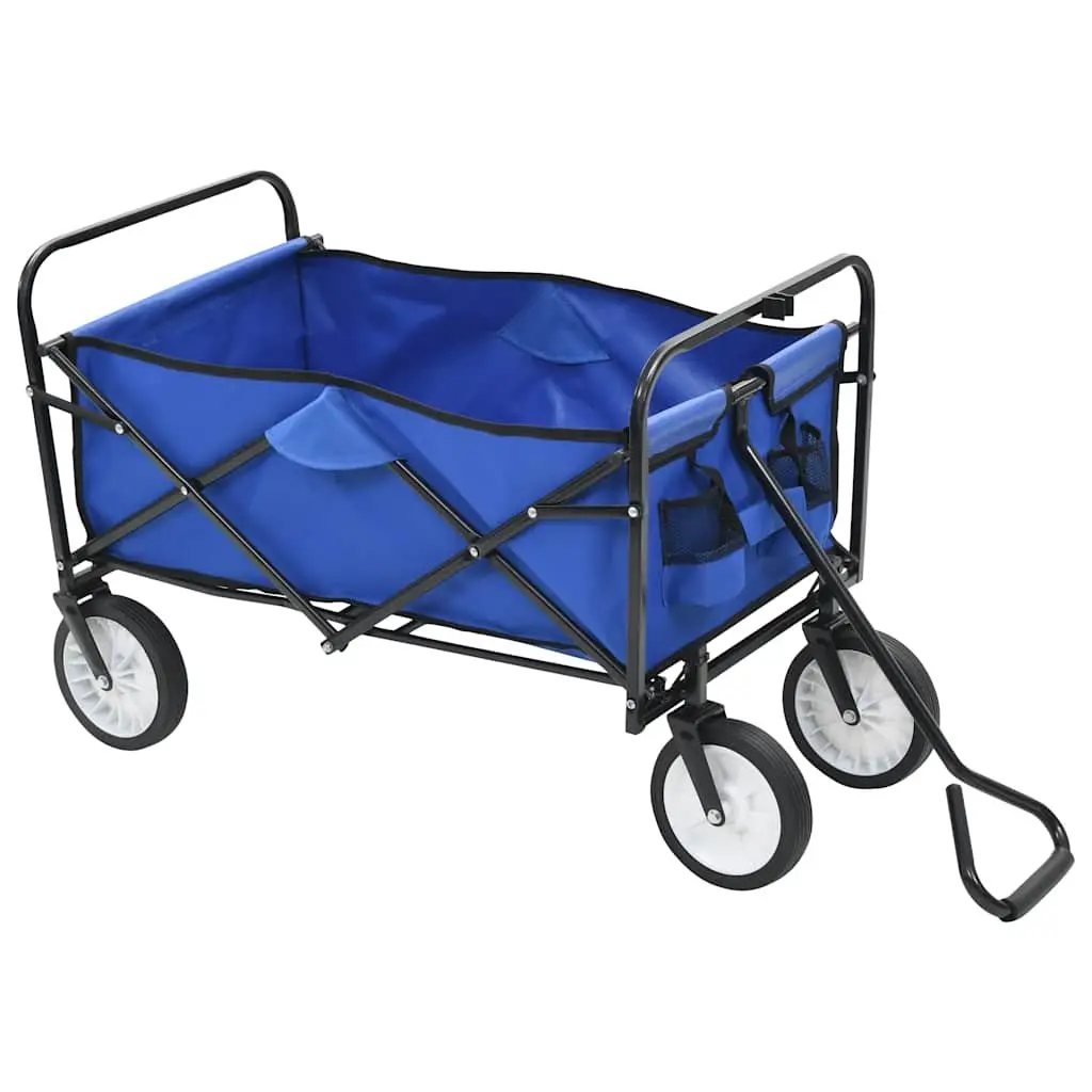 Folding Hand Trolley Steel 75kg Red