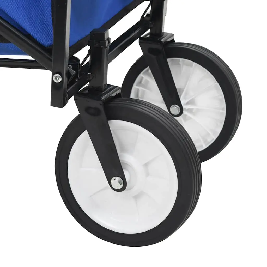 Folding Hand Trolley Steel 75kg Red
