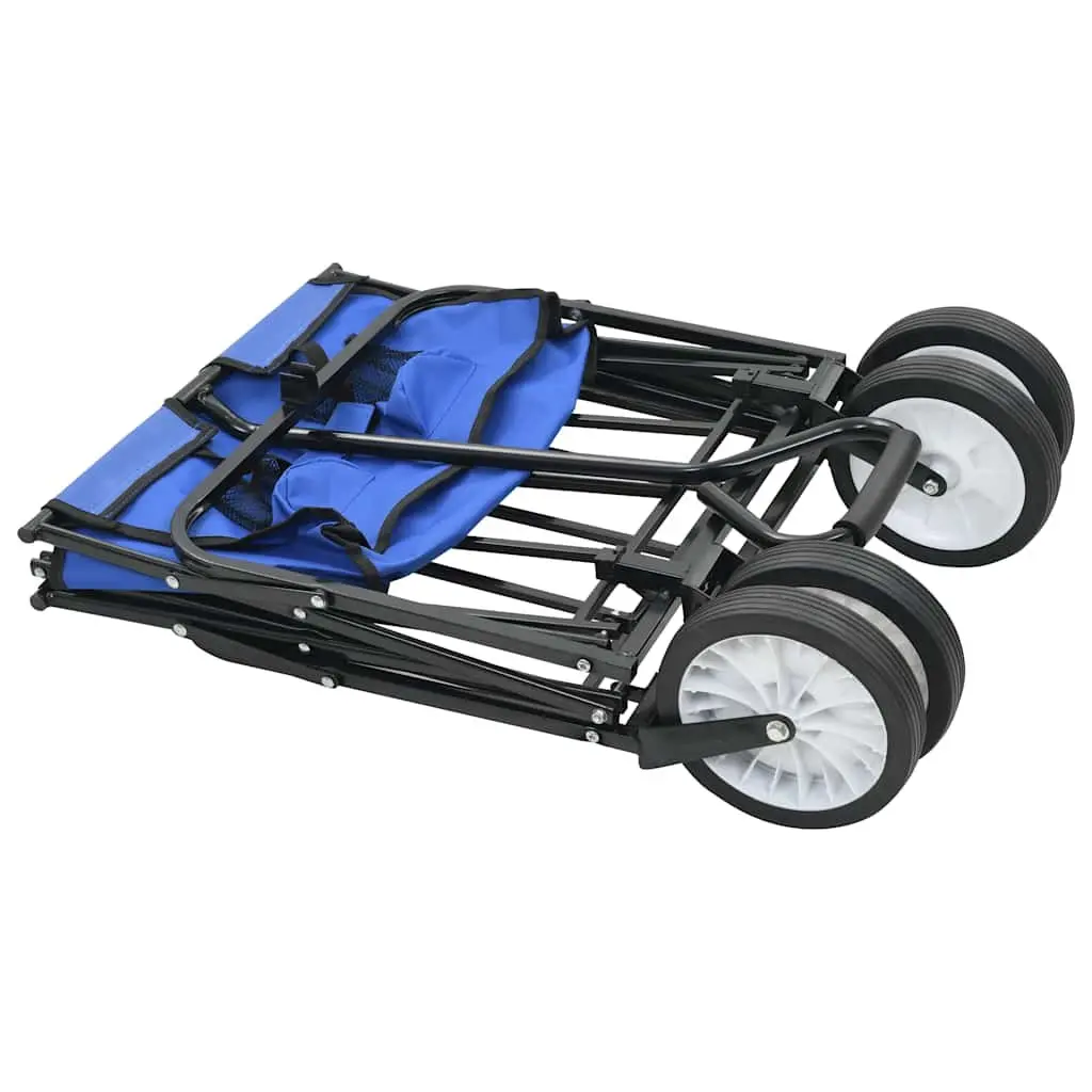 Folding Hand Trolley Steel 75kg Red