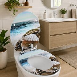 Multicolour Toilet Seat with Soft Close Feature