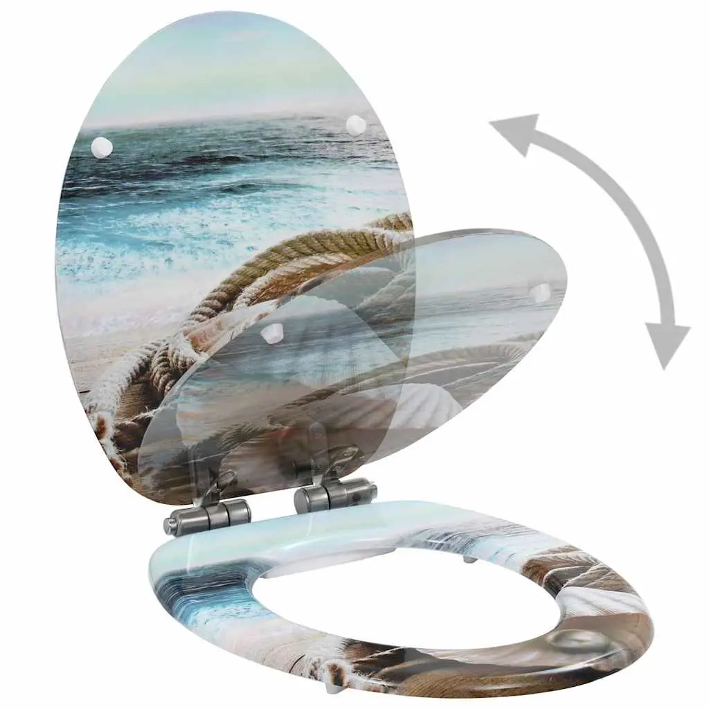 Multicolour Toilet Seat with Soft Close Feature
