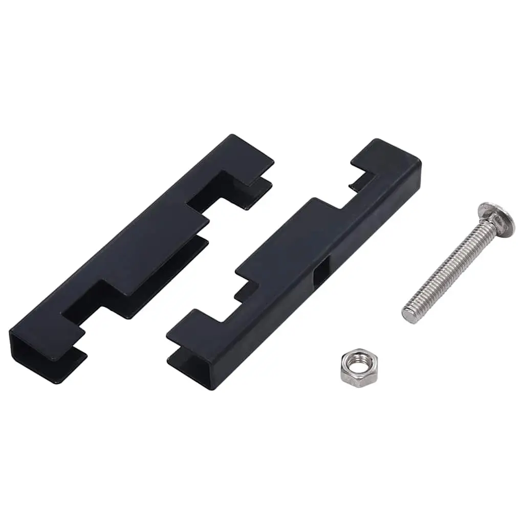 Garden Fence U Mat Connector Galvanized Steel Anthracite