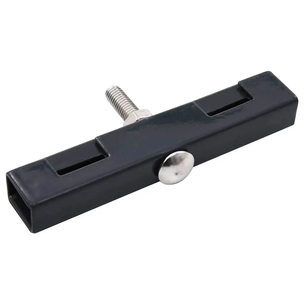 Garden Fence U Mat Connector Galvanized Steel Anthracite