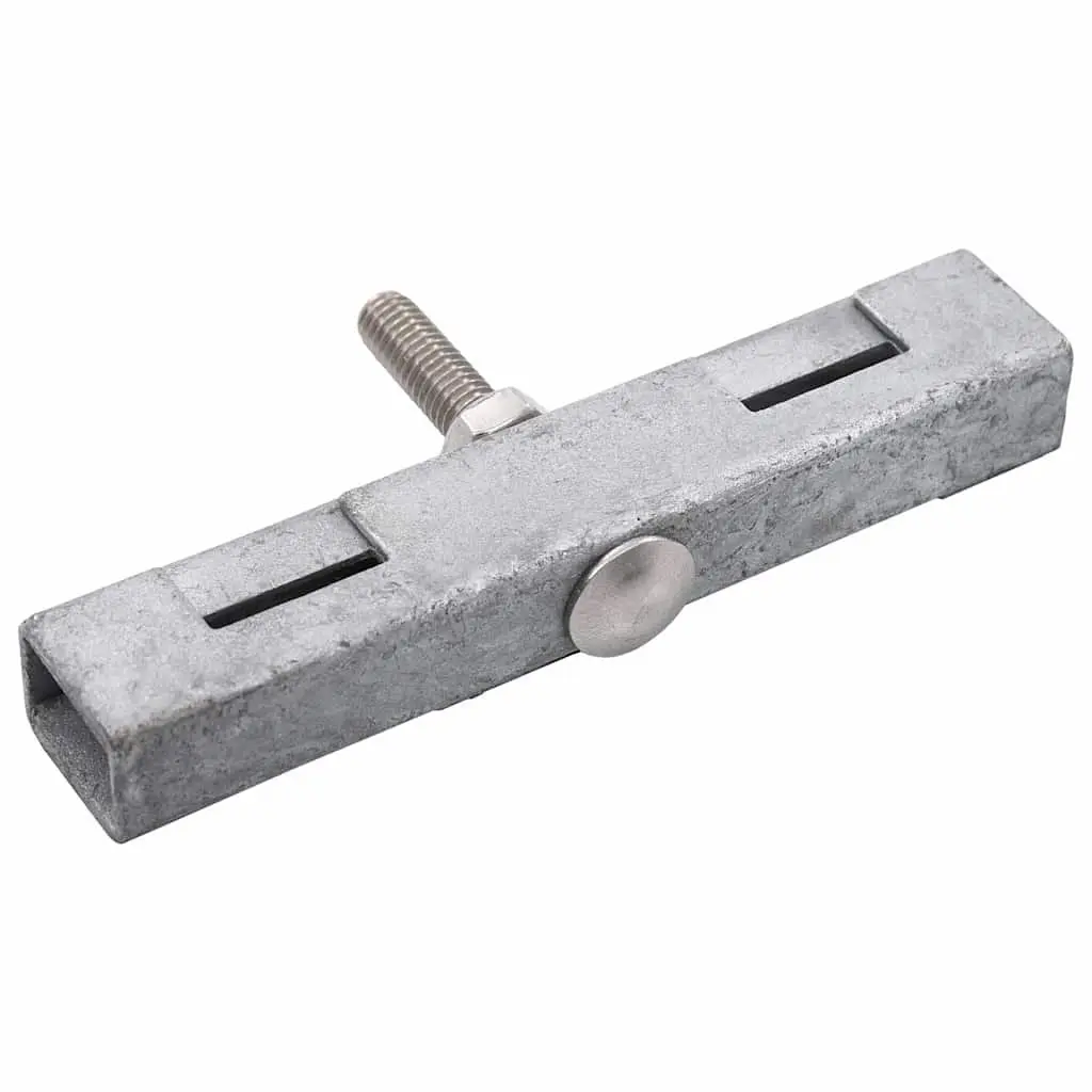 U Mat Connector 10 Sets Silver Grid Fence Joining Hardware Galvanized Steel