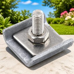 Grid Mat Fence Connector 25 Sets Steel Hot Dip Galvanised Silver Hardware