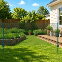 Durable Steel Wire Mesh Fence Panel with Posts 25x1m Green