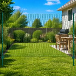 Durable Green Wire Mesh Fence Panel 25x2 m for Outdoor Use
