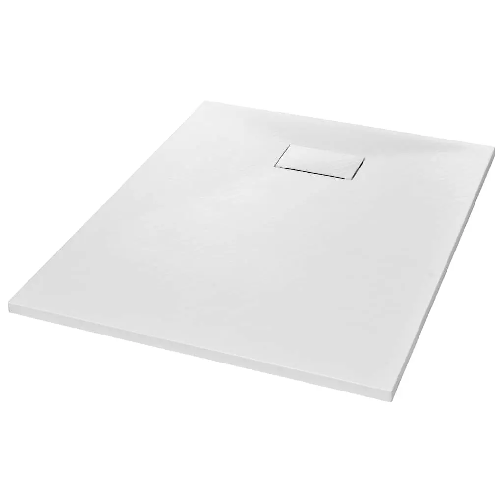 Shower Base Tray SMC 100x80 cm White