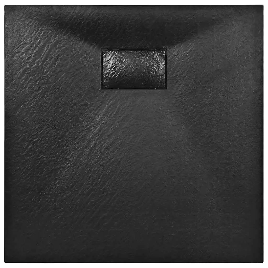 Shower Base Tray 90x90cm Black Low Profile Bathroom Fixture Modern Design