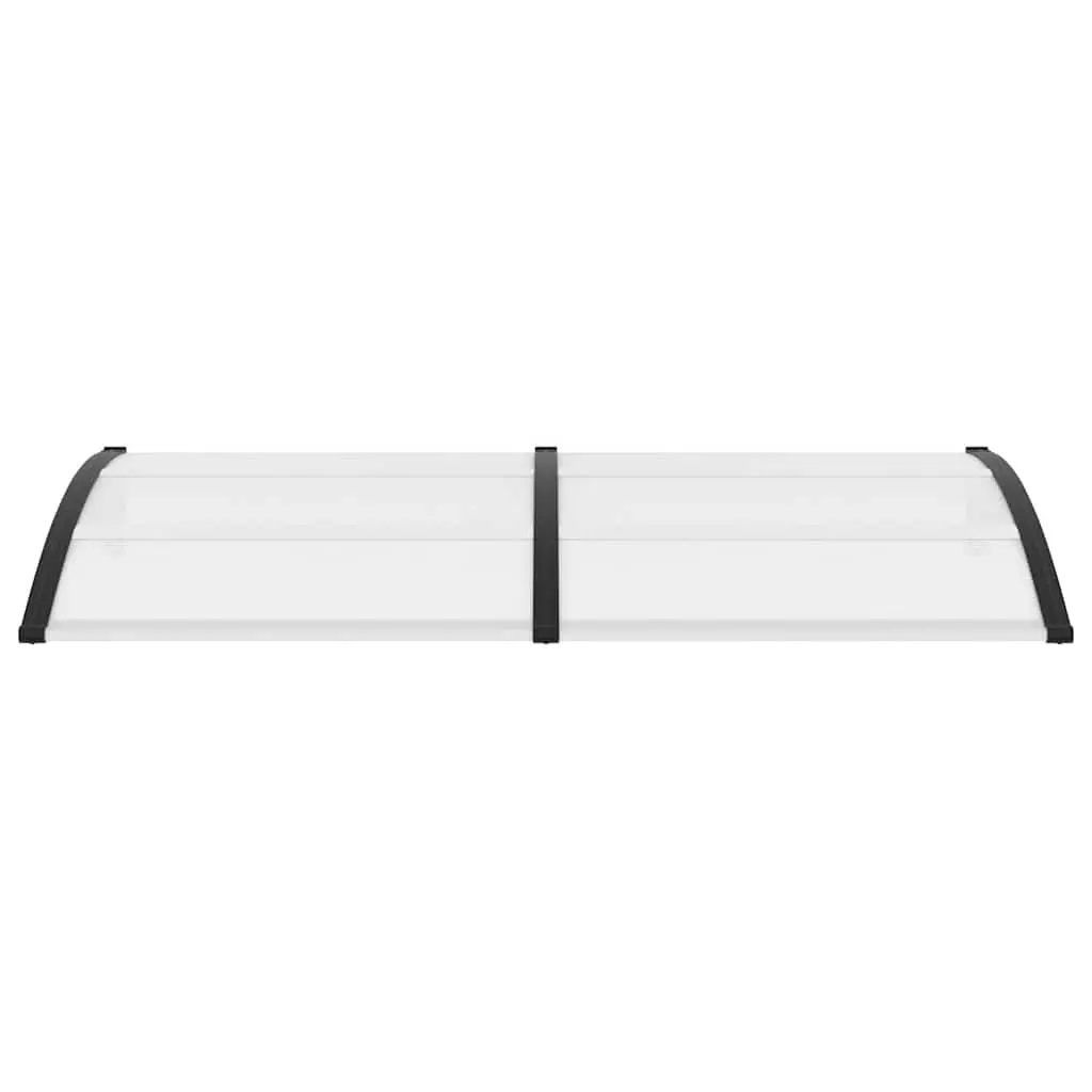 Door Canopy Polycarbonate 200x75cm Black
